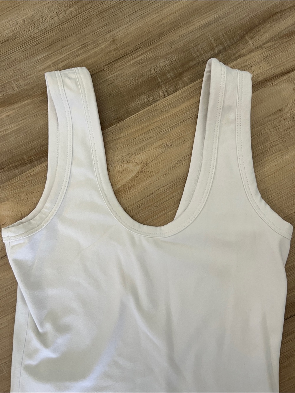 Nuuds White Tank Bodysuit